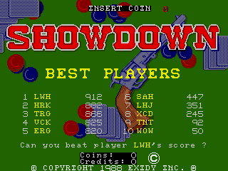 Showdown (version 5.0) Title Screen
